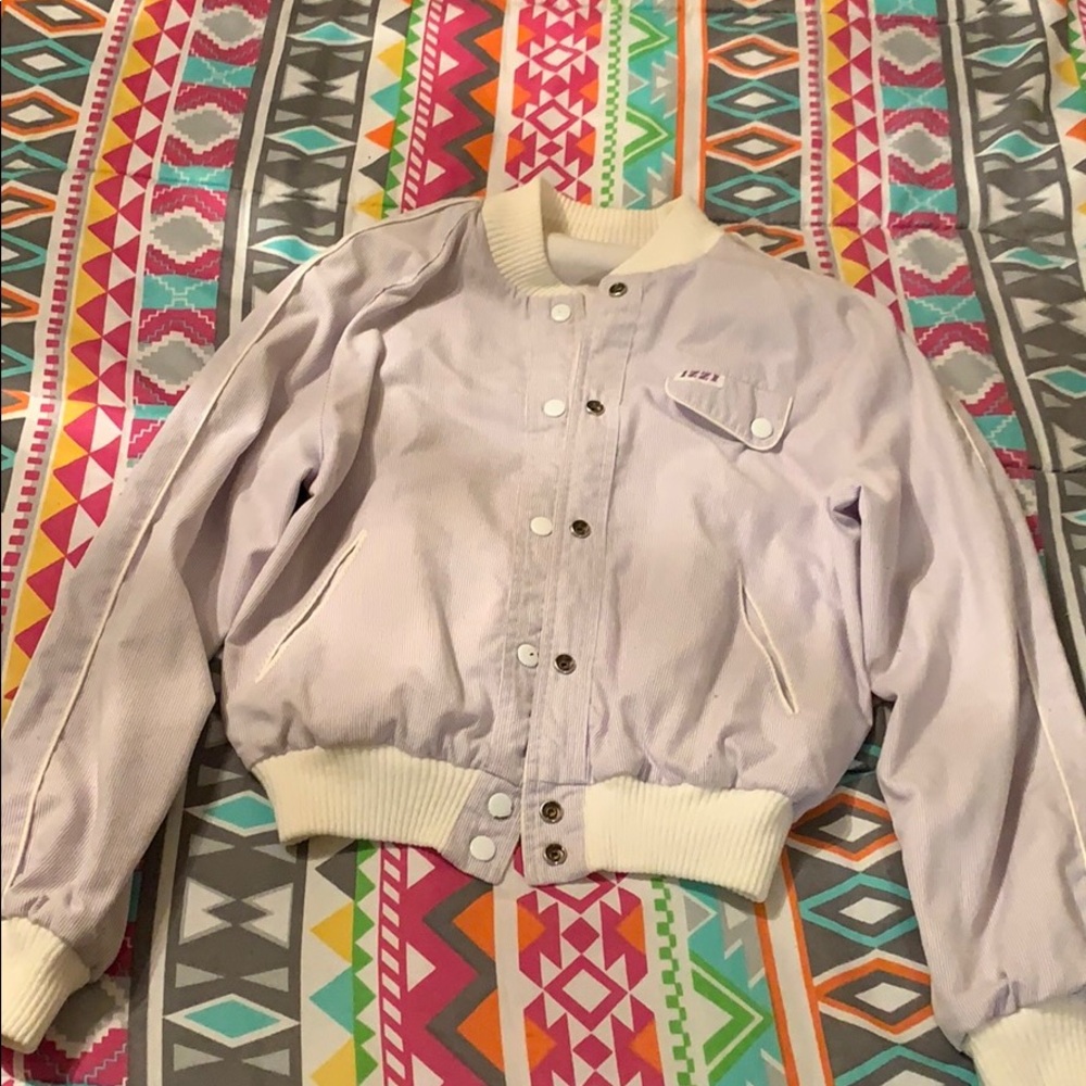 Reversible vintage bomber jacket